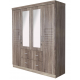 Armoire 4P + 4T + Miroirs